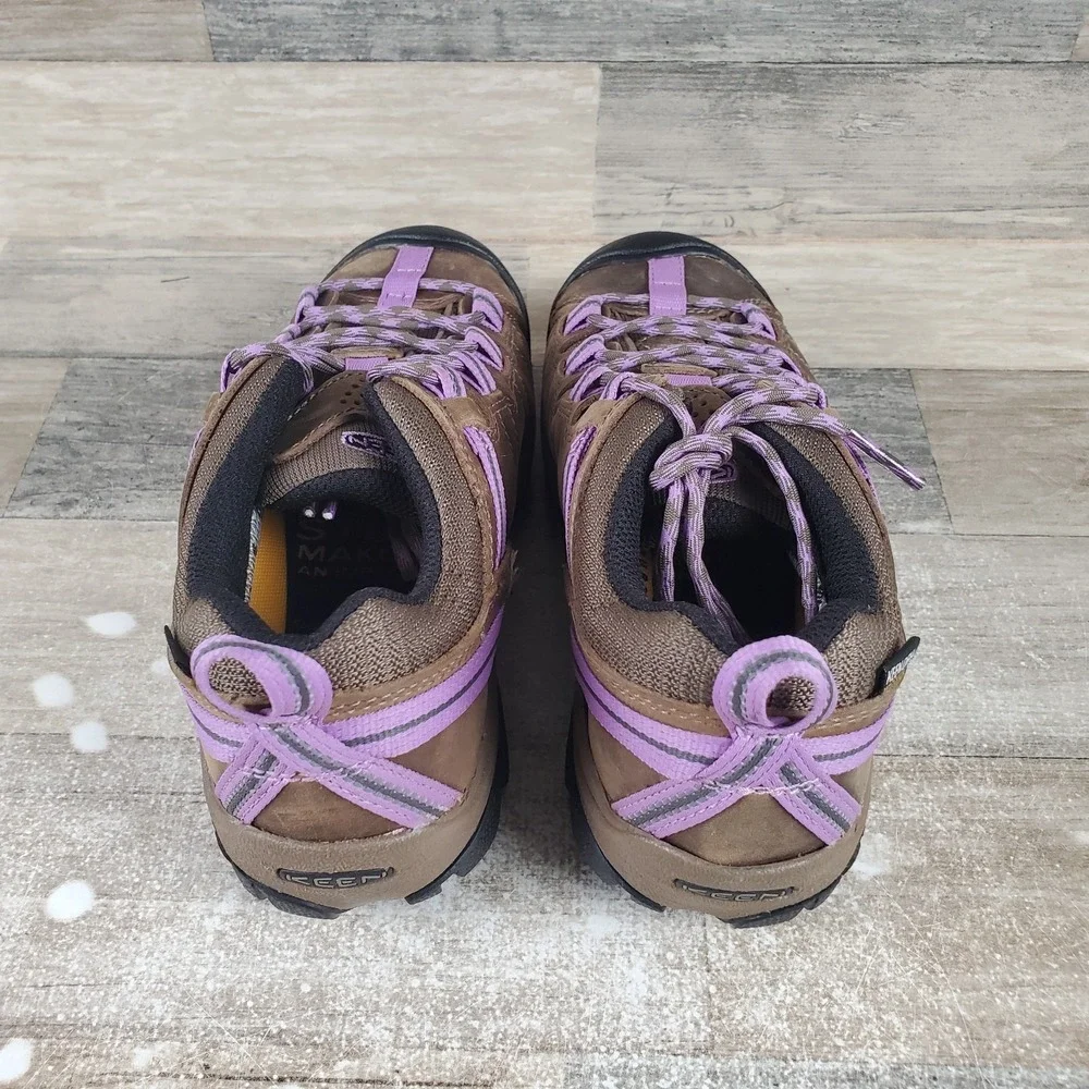 Keen Targhee‎ II Womens Hiking Shoes Sz 6 Timberwolf English Lavender Waterproof